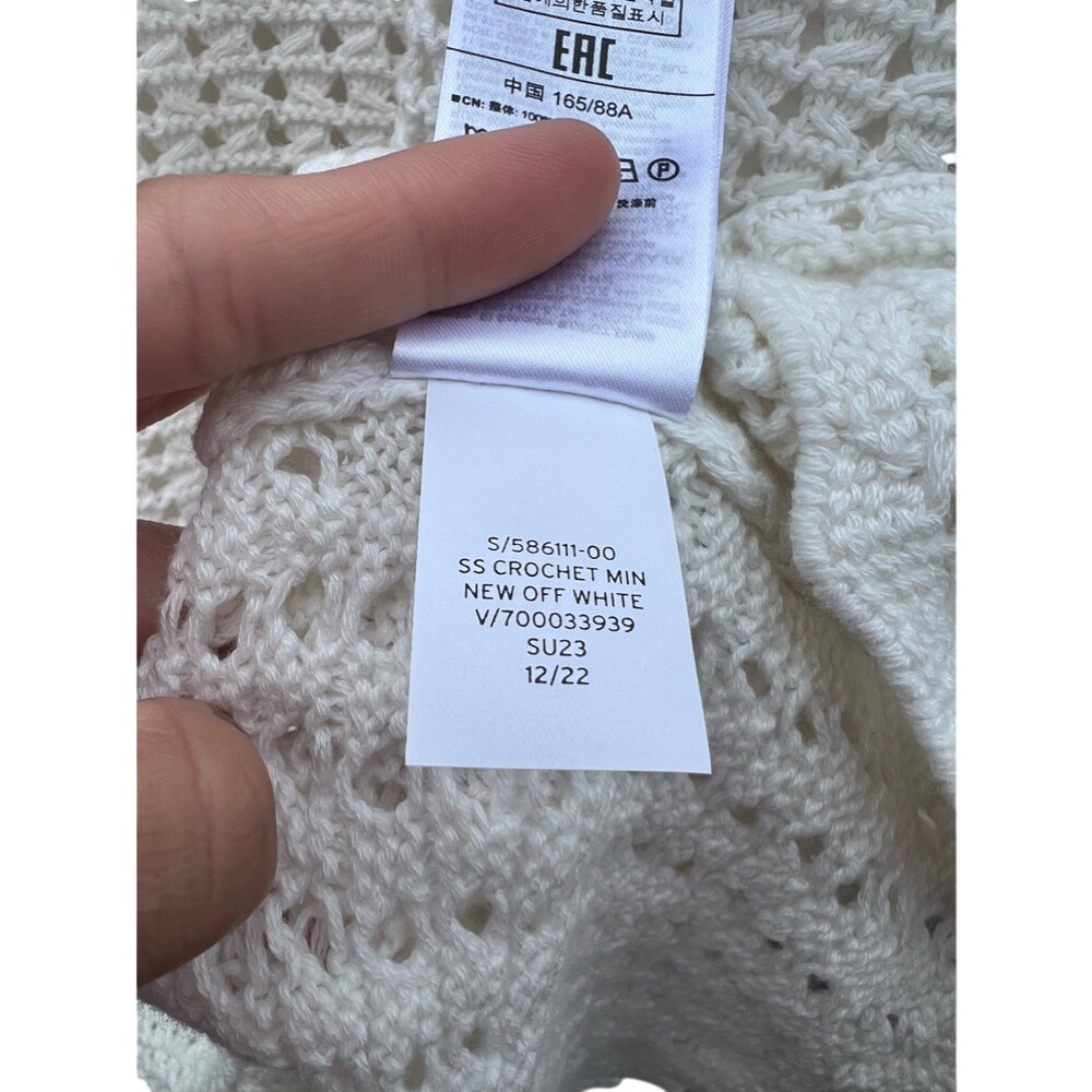 NWT GAP Crochet Mini Off White Dress size‎ Small - Picture 8 of 8
